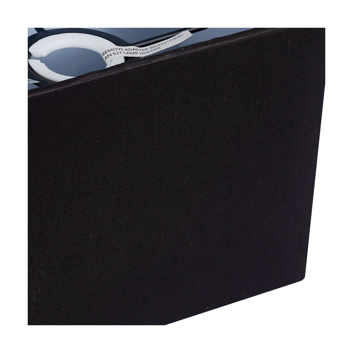 Serena Rectangle Lamp Shade 20cm Long - Black
