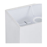 Serena Rectangle Lamp Shade 20cm Long - White