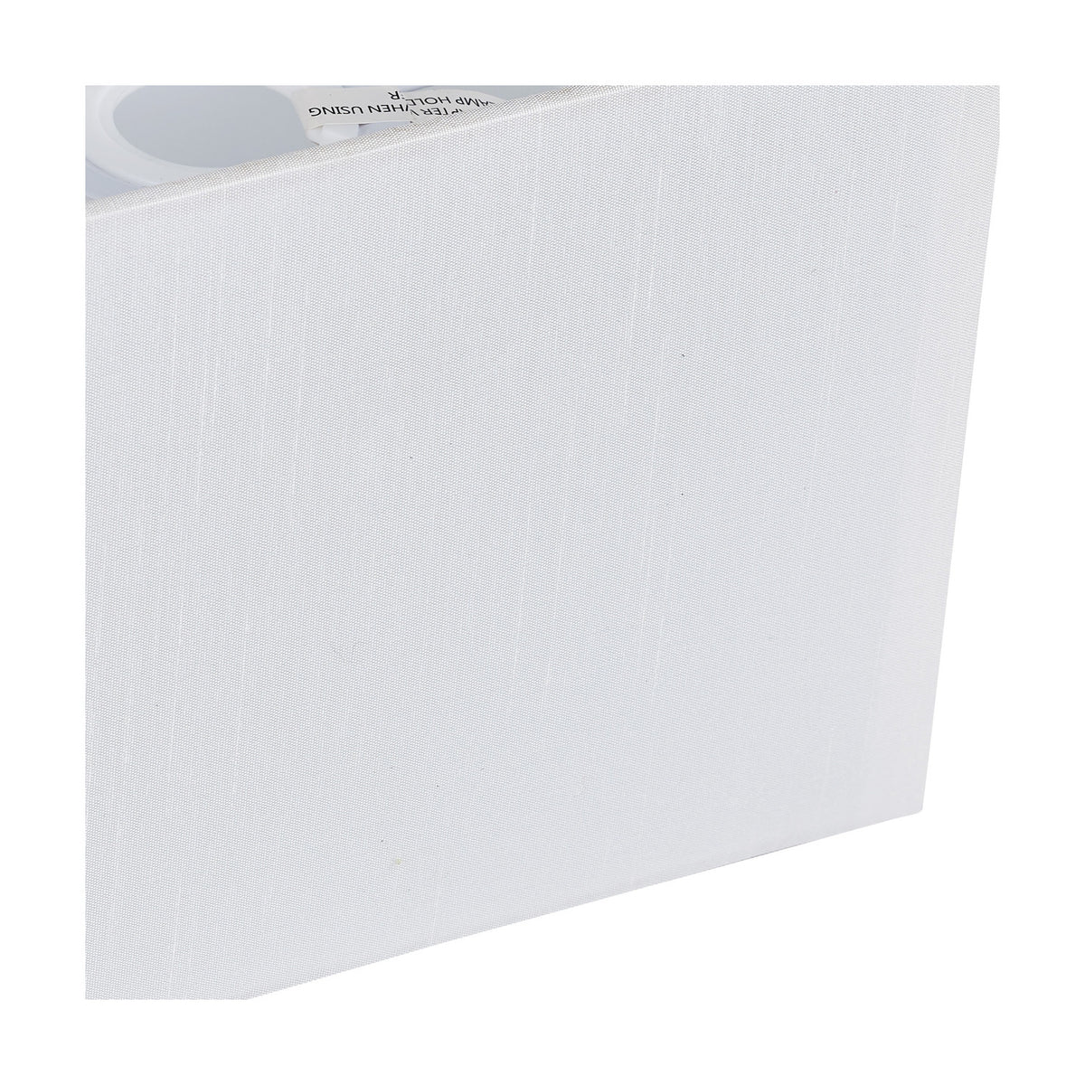 Serena Rectangle Lamp Shade 20cm Long - White