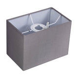 Serena Rectangle Lamp Shade 20cm Long Terylene with Cotton - Grey