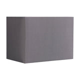 Serena Rectangle Lamp Shade 20cm Long Terylene with Cotton - Grey