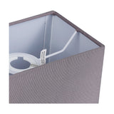 Serena Rectangle Lamp Shade 20cm Long Terylene with Cotton - Grey