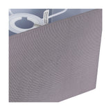 Serena Rectangle Lamp Shade 20cm Long Terylene with Cotton - Grey