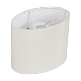 Serena Oval Lamp Shade 18cm Long - Ivory Pearl