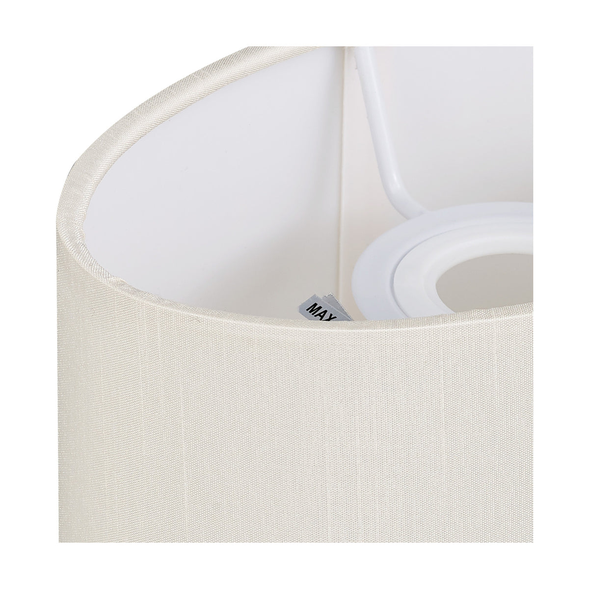 Serena Oval Lamp Shade 18cm Long - Ivory Pearl
