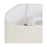Serena Oval Lamp Shade 18cm Long - Ivory Pearl