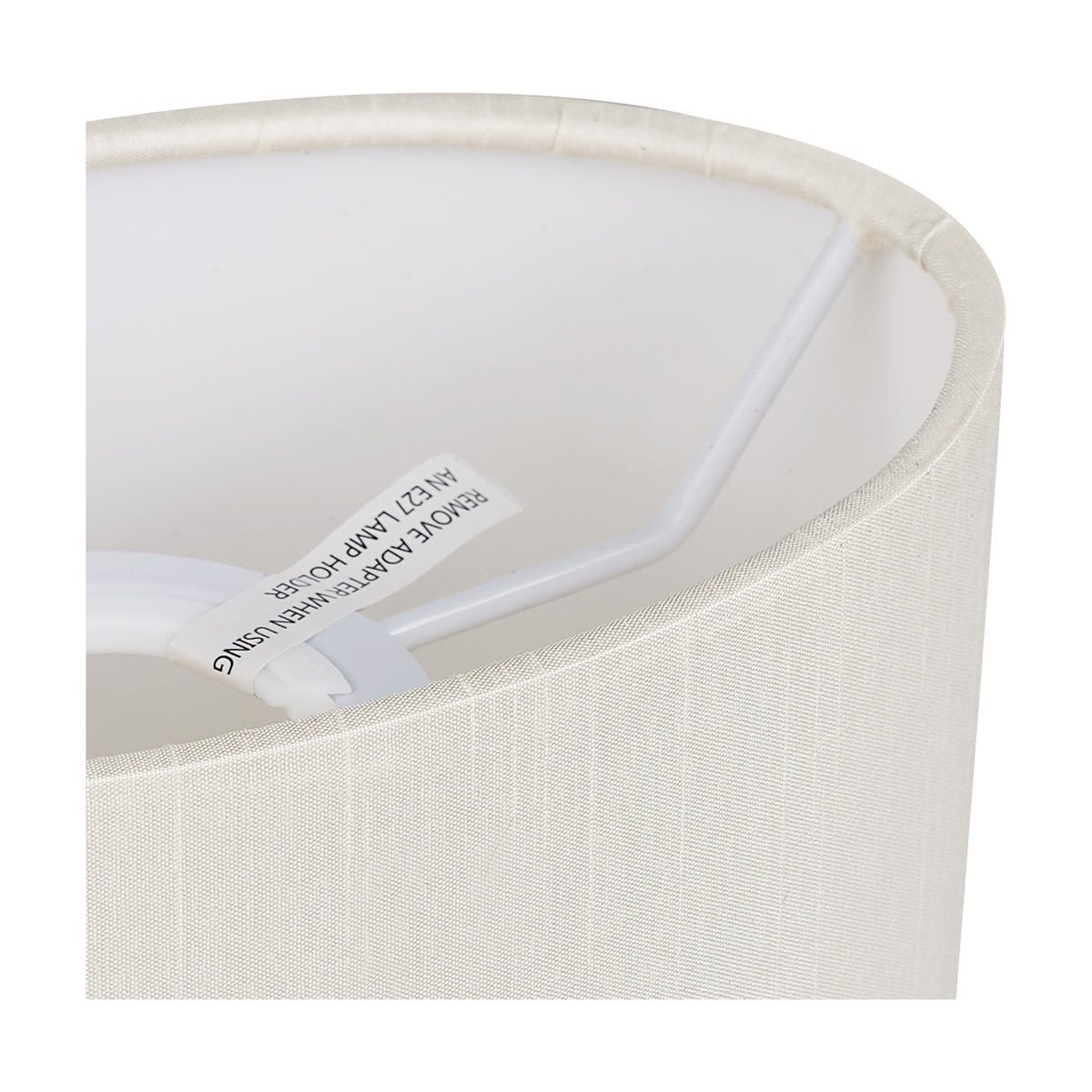 Serena Oval Lamp Shade 18cm Long - Ivory Pearl