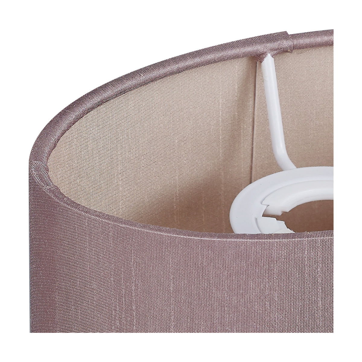 Serena Oval Lamp Shade 18cm Long Terylene with Cotton - Taupe
