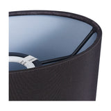 Serena Oval Lamp Shade 18cm Long Terylene with Cotton - Black