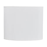 Serena Oval Lamp Shade 18cm Long Terylene with Cotton - White