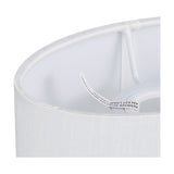 Serena Oval Lamp Shade 18cm Long Terylene with Cotton - White