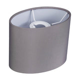 Serena Oval Lamp Shade 18cm Long Terylene with Cotton - Grey