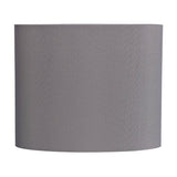 Serena Oval Lamp Shade 18cm Long Terylene with Cotton - Grey