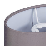 Serena Oval Lamp Shade 18cm Long Terylene with Cotton - Grey