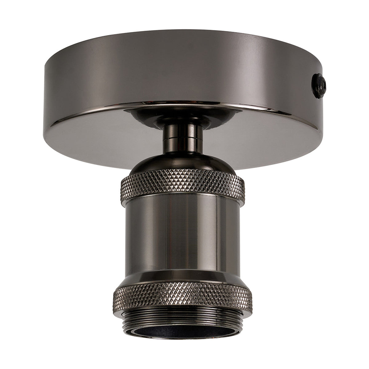 Dreifa E27 Ceiling Light 10cm - Black Chrome