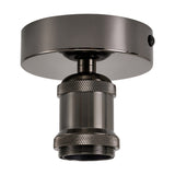 Dreifa E27 Ceiling Light 10cm - Black Chrome