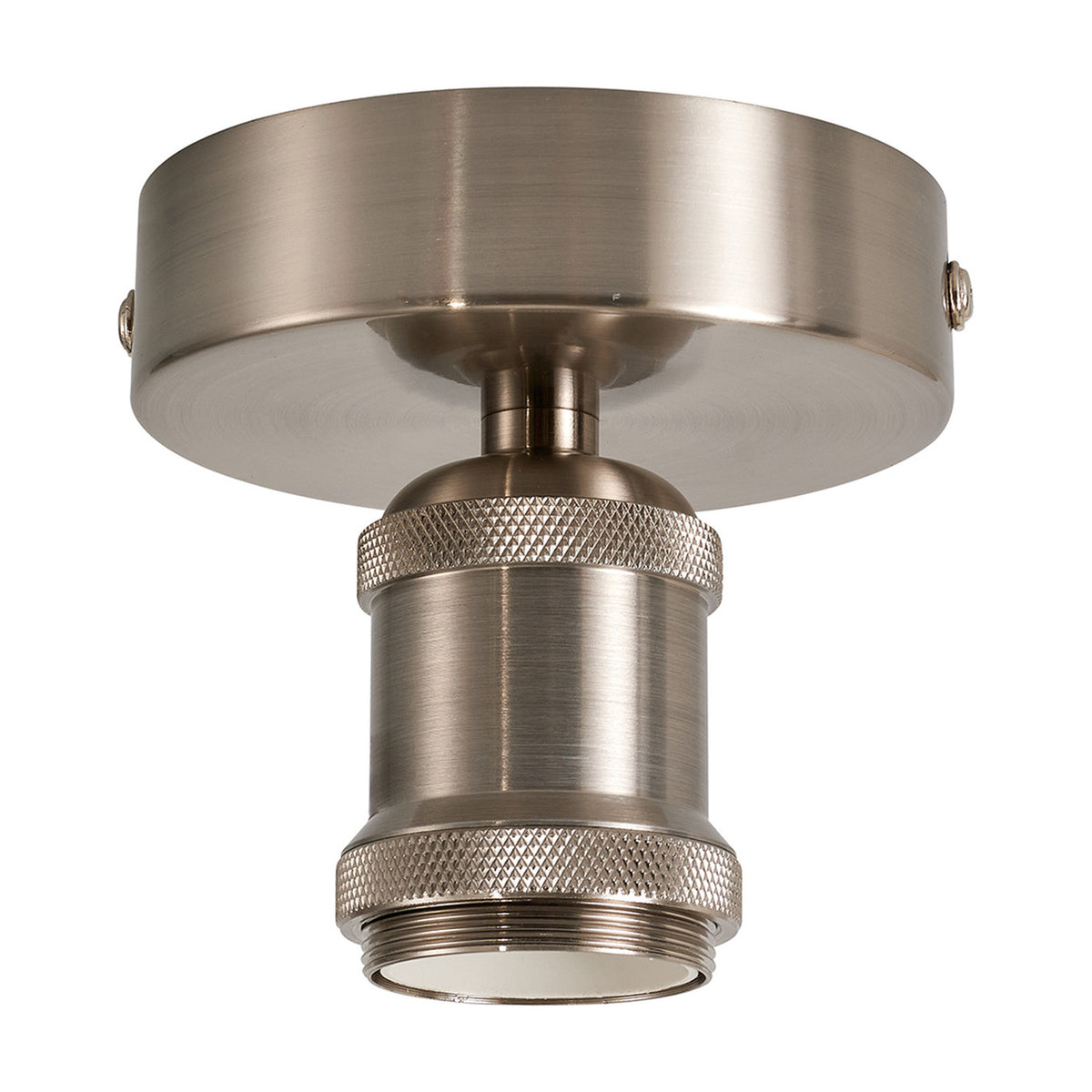 Dreifa E27 Ceiling Light 10cm - Satin Nickel