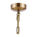 Cooper 3 Light E14 Semi Flush Ceiling Light 46cm - Antique Brass