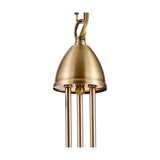 Cooper 3 Light E14 Semi Flush Ceiling Light 46cm - Antique Brass