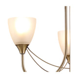 Cooper 3 Light E14 Semi Flush Ceiling Light 46cm - Antique Brass