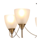 Cooper 5 Light E14 Semi Flush Ceiling Light 54cm - Antique Brass
