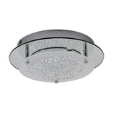 Gino 12W Flush Ceiling Light 28cm - Silver
