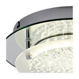 Gino 12W Flush Ceiling Light 28cm - Silver