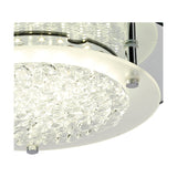 Gino 12W Flush Ceiling Light 28cm - Silver