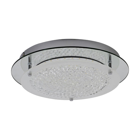 Gino 18W Flush Ceiling Light 36cm - Silver