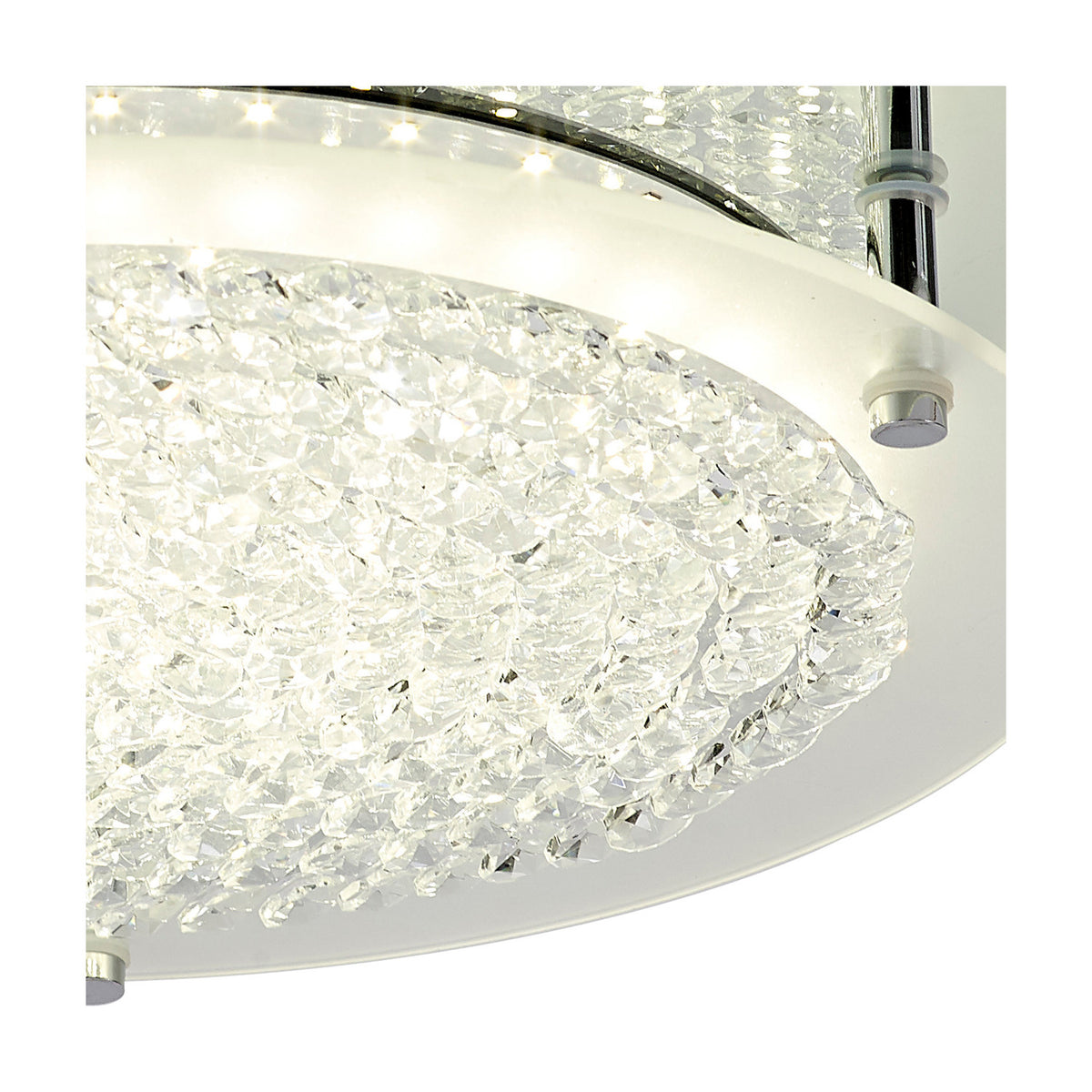 Gino 18W Flush Ceiling Light 36cm - Silver