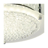 Gino 18W Flush Ceiling Light 36cm - Silver