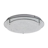 Gino 21W Flush Ceiling Light 45cm - Silver