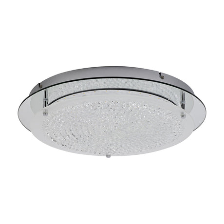 Gino 21W Flush Ceiling Light 45cm - Silver