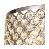 Sasha 2 Light E27 Flush Ceiling Light 30cm - Polished Chrome