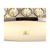 Sasha 2 Light E27 Flush Ceiling Light 30cm - Polished Chrome