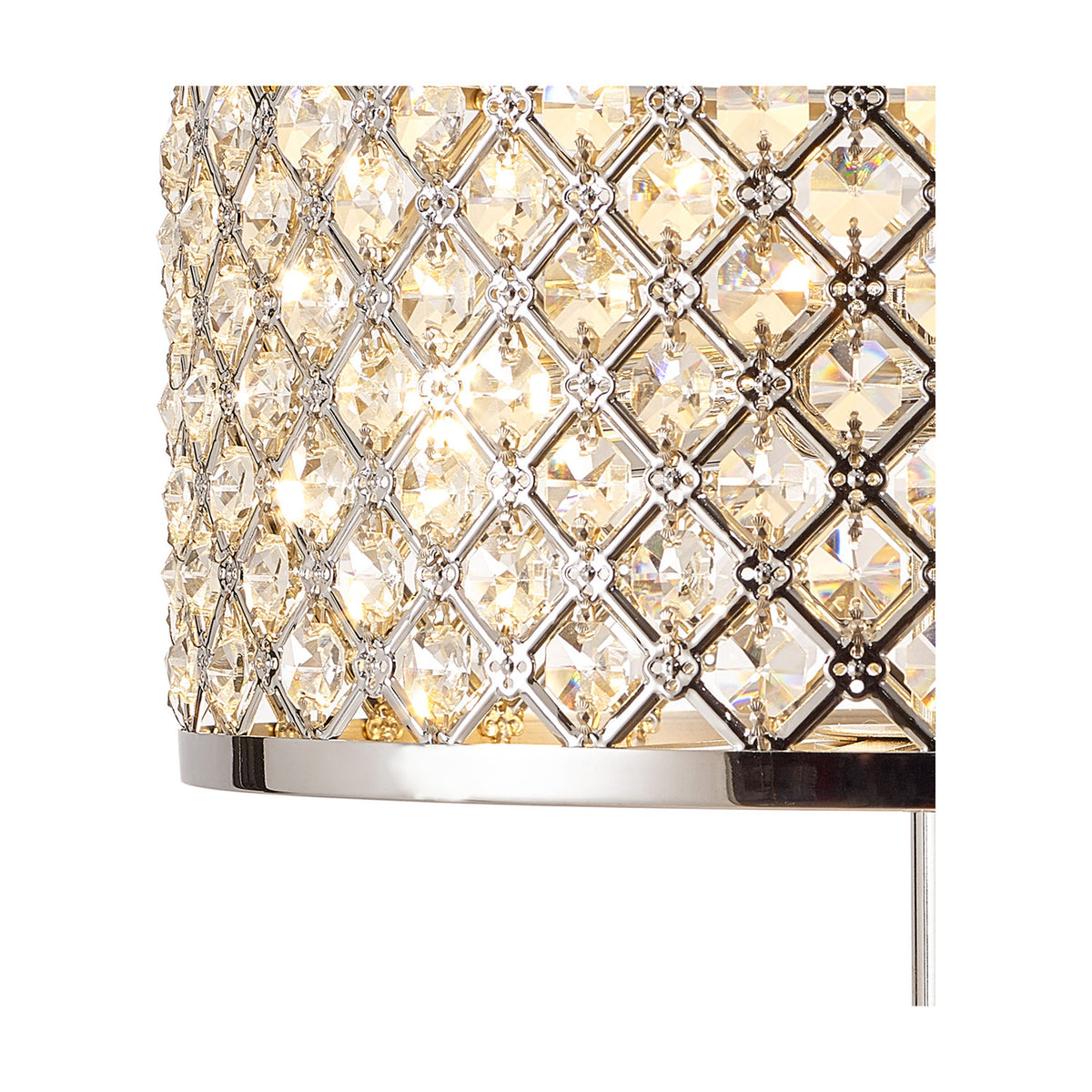 Sasha 2 Light E14 Table Lamp 30cm - Polished Chrome