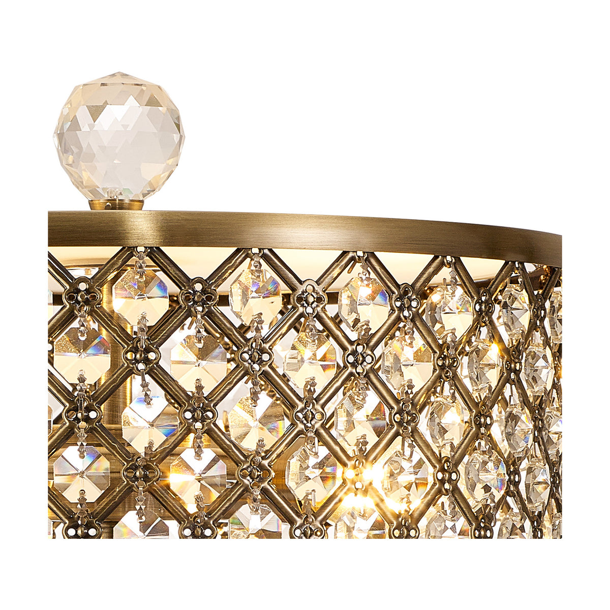 Sasha 2 Light E14 Table Lamp 30cm - Antique Brass