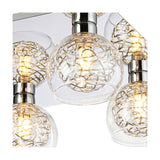 Talia 4 Light G9 Flush Ceiling Light 35cm Long - Polished Chrome