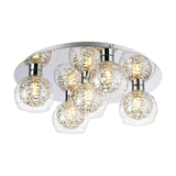 Talia 5 Light G9 Flush Ceiling Light 45cm - Polished Chrome