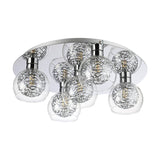 Talia 5 Light G9 Flush Ceiling Light 45cm - Polished Chrome