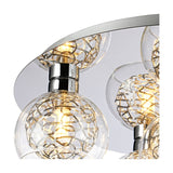 Talia 5 Light G9 Flush Ceiling Light 45cm - Polished Chrome