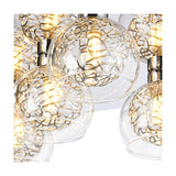 Talia 5 Light G9 Flush Ceiling Light 45cm - Polished Chrome