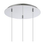 Talia 3 Light G9 Round Pendant Light 35cm - Polished Chrome