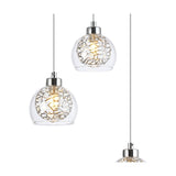 Talia 3 Light G9 Round Pendant Light 35cm - Polished Chrome
