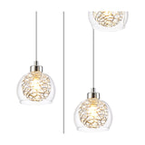 Talia 5 Light G9 Round Pendant Light 45cm - Polished Chrome
