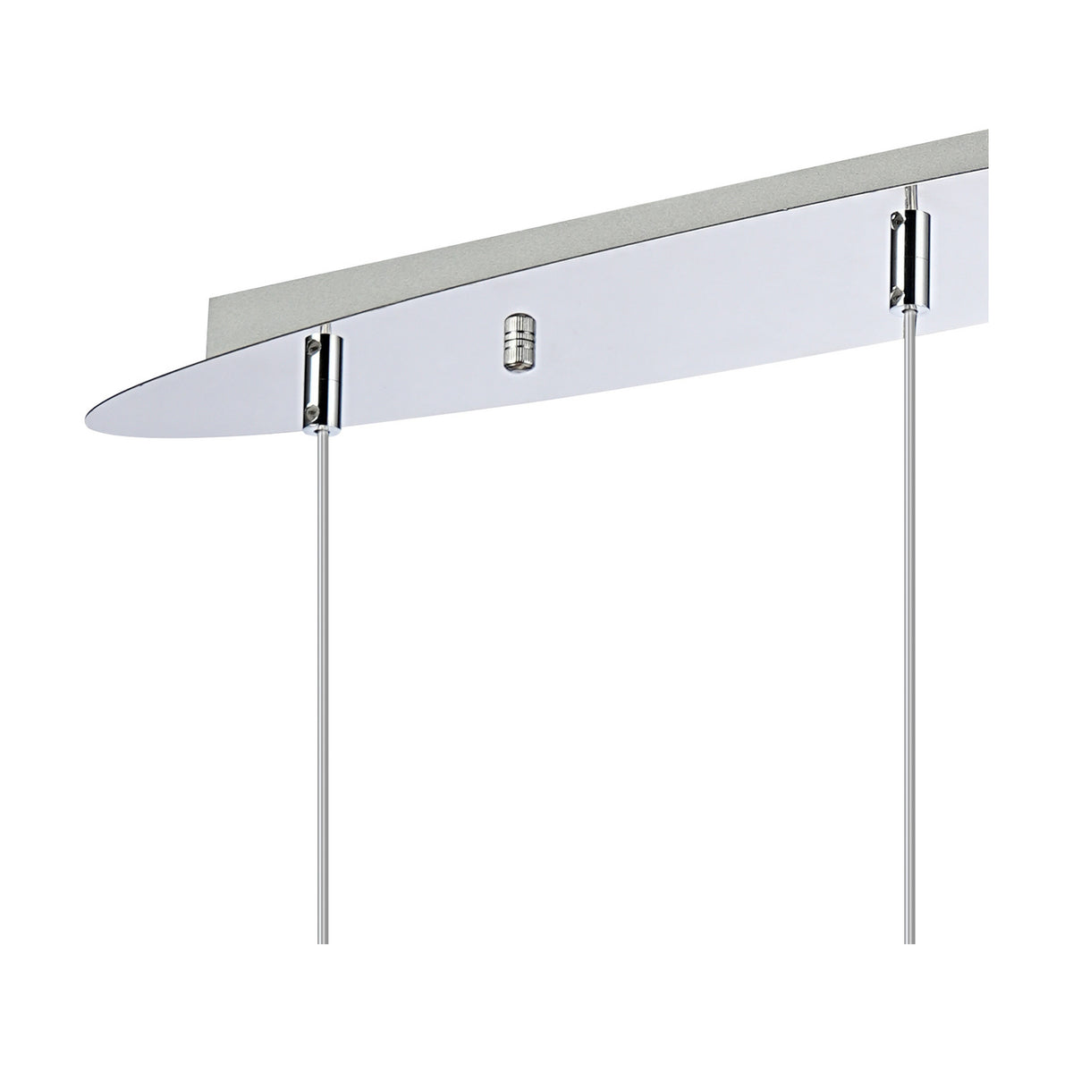 Talia 3 Light G9 Linear Pendant Light 65cm Drop - Polished Chrome
