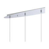 Talia 5 Light G9 Linear Pendant Light 1.1m Drop - Polished Chrome