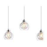 Talia 5 Light G9 Linear Pendant Light 1.1m Drop - Polished Chrome