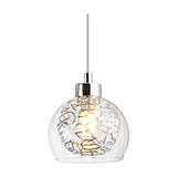 Talia 5 Light G9 Linear Pendant Light 1.1m Drop - Polished Chrome