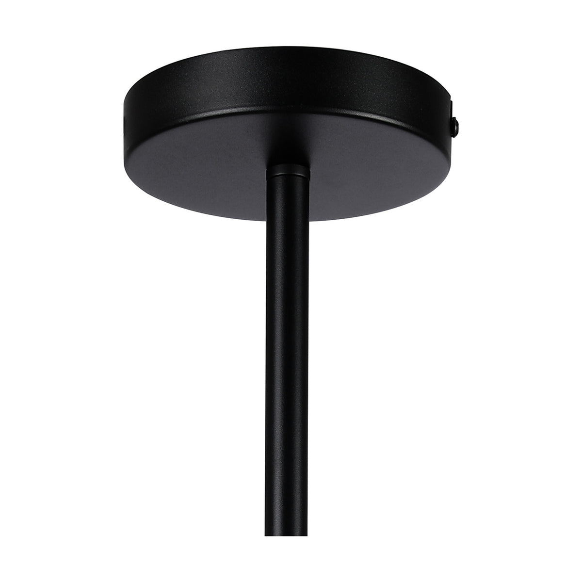 Baymont E27 Semi Flush Ceiling Light 12cm - Satin Black